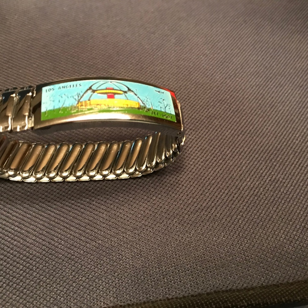 Vintage 1970 Los Angeles International Airport Souvenir Bracelet